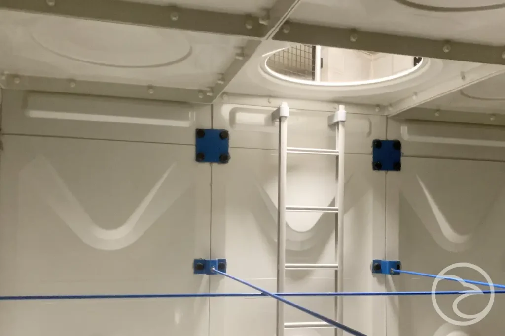 fiberglass reinforced plastic surface