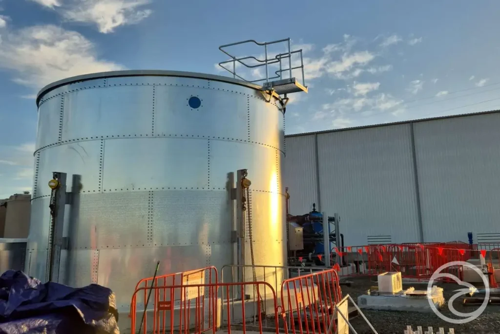 routine inspection of fire protection tank