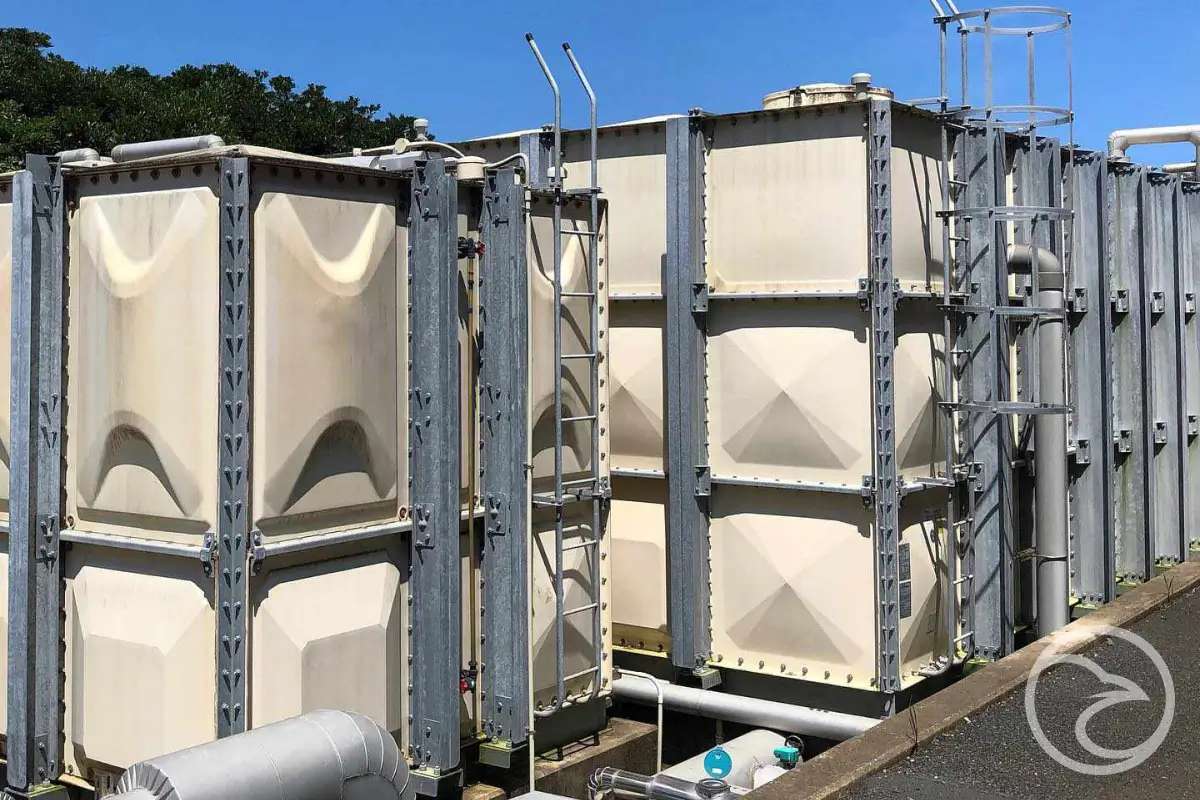 grp panel modular water storage system