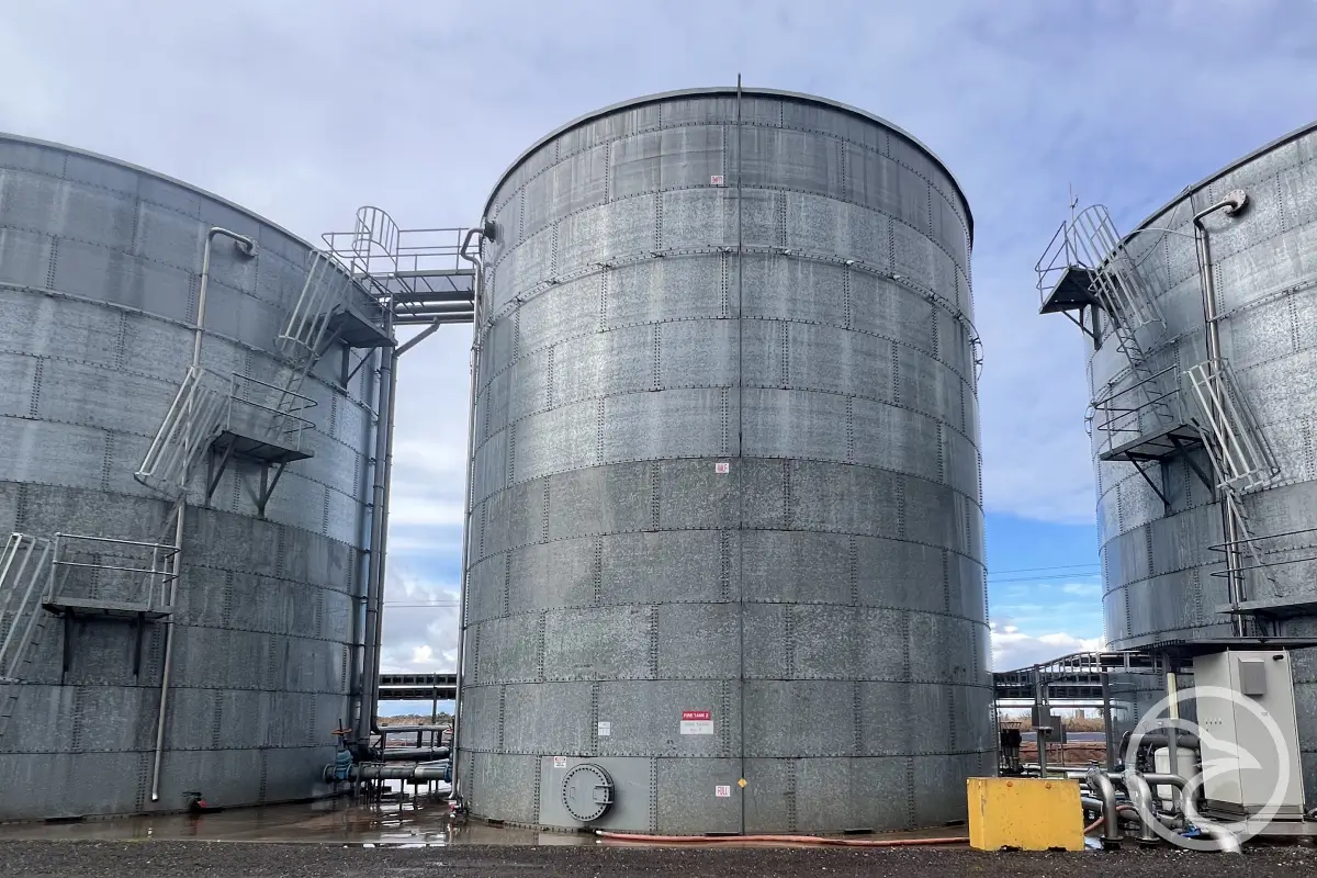 galvanized steel tank used in fire protection system
