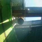 ROV performing underwater fire tank assessment