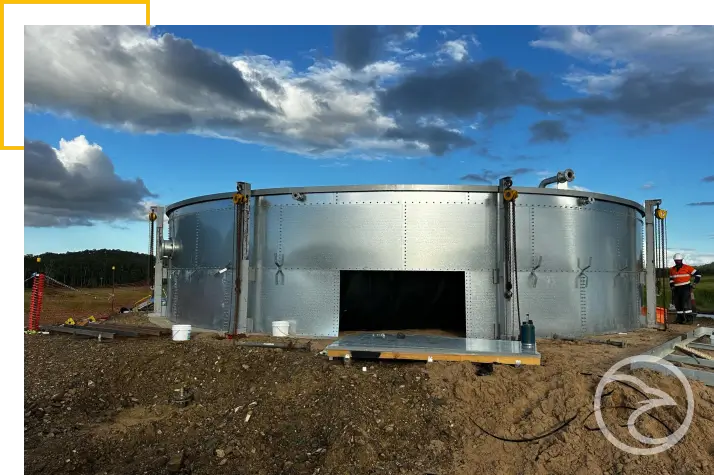 commercial storage tank